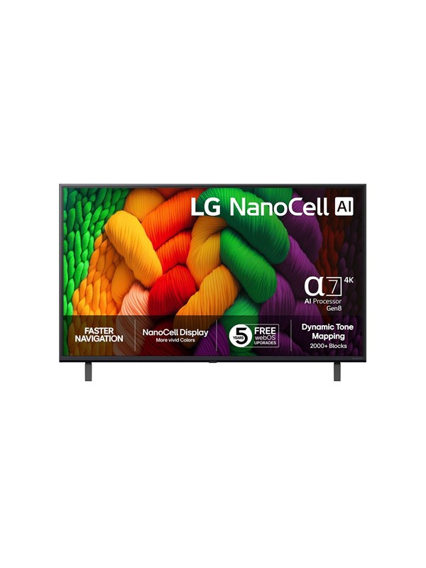 LG 43" Flat screen TV LED 4K 43NANO8EA6A 43" 4K NANO SMART TV