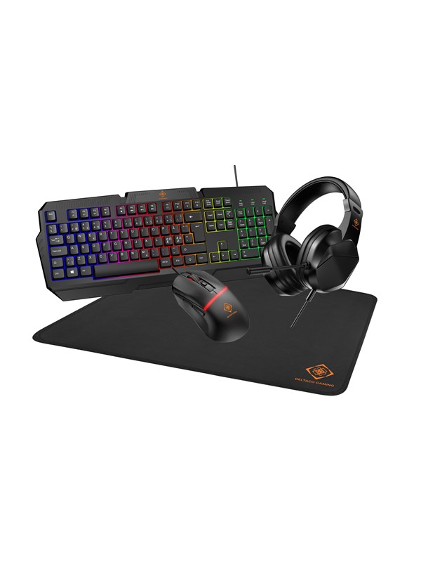Deltaco Gaming Set-up Kit (Headset Keyboard - Gaming toetsenbord - Engels (US international)