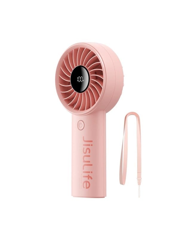 Jisulife Handheld Fan Life4 3600mAh Portable USB Fan - Pink