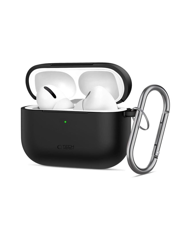 Tech-Protect Silicone Hook Case for AirPods Pro 3 - Black