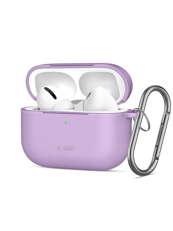 Tech-Protect Silicone Hook Case for AirPods Pro - Purple