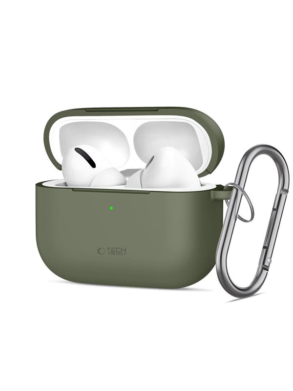 Tech-Protect Silicone Hook Case for AirPods Pro - Olive