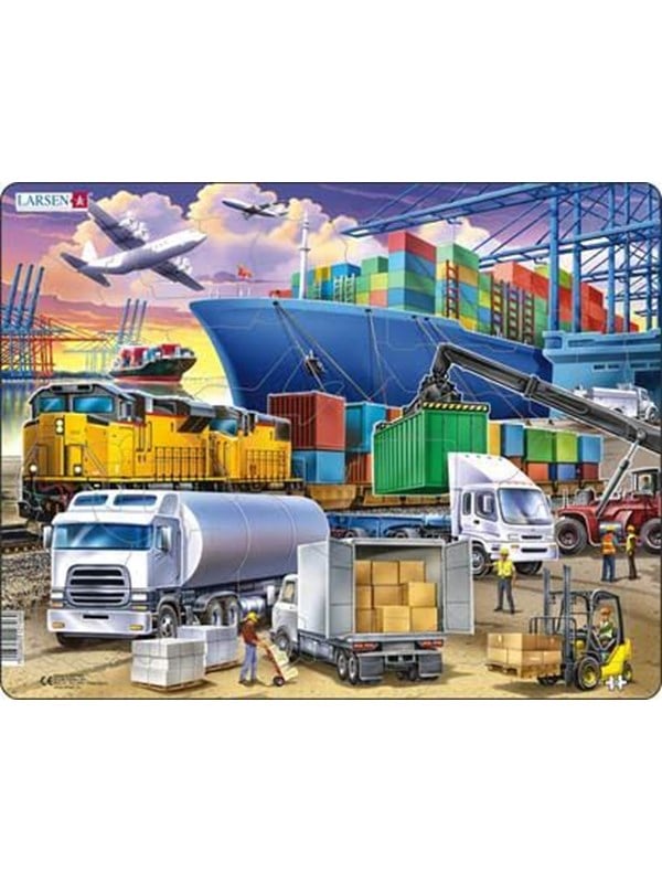 Larsen Puzzles Puzzle Transport - 37 pieces Maxi (36.5x28.5 cm) 2D Puzzels