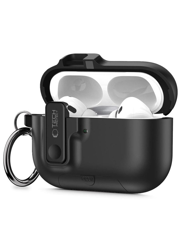 Tech-Protect Slim Hook Case for AirPods Pro 3 - Black
