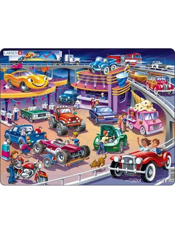 Larsen Puzzles Puzzle Cars - 58 pieces Maxi (36.5x28.5 cm) Vloer
