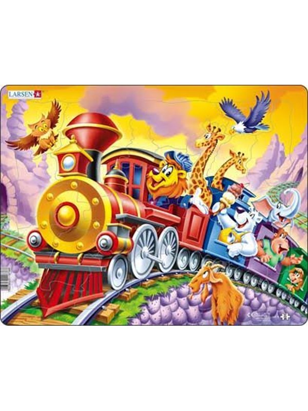 Larsen Puzzles Puzzle Circus Train - 30 pieces Maxi (36.5x28.5 cm) Vloer