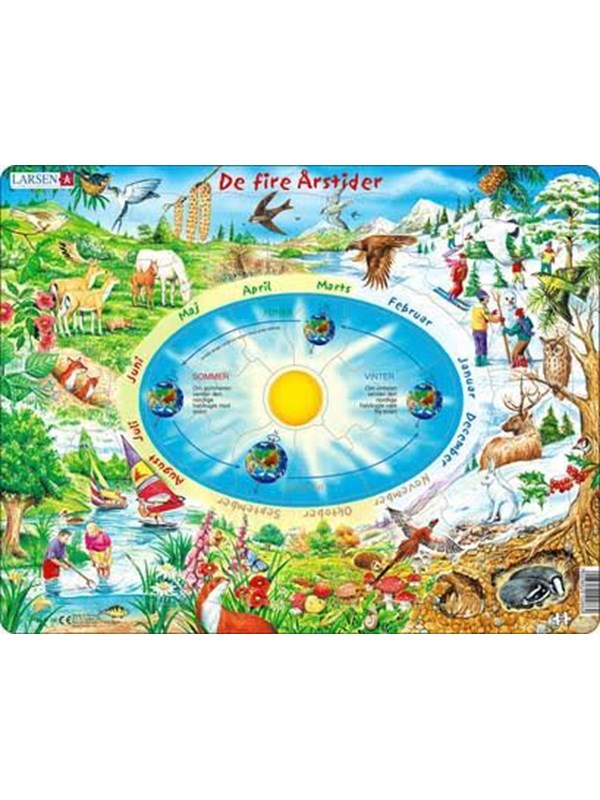 Larsen Puzzles Puzzle The Four Seasons - 44 pieces Maxi (36.5x28.5 cm) Vloer
