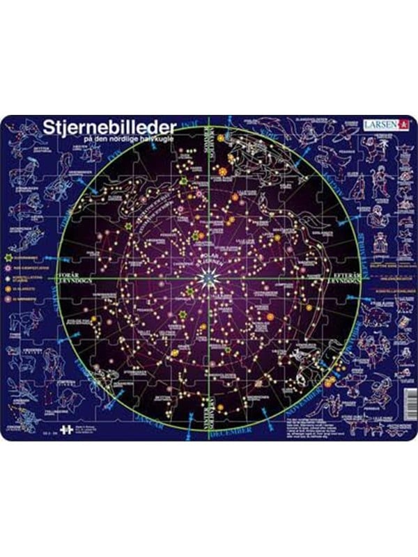 Larsen Puzzles Puzzle Constellations - 70 pieces Maxi (36.5x28.5 cm) Vloer