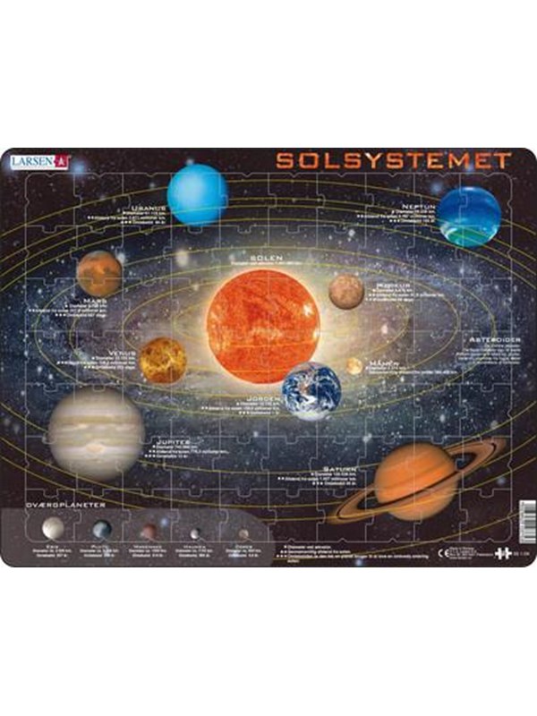 Larsen Puzzles Puzzle Solar System - 70 pieces Maxi (36.5x28.5 cm) 2D Puzzels