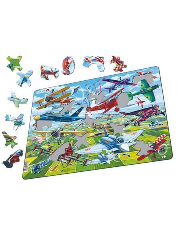 Larsen Puzzles Puzzle Aerobatics - 64 pieces Maxi (36.5x28.5cm) Vloer