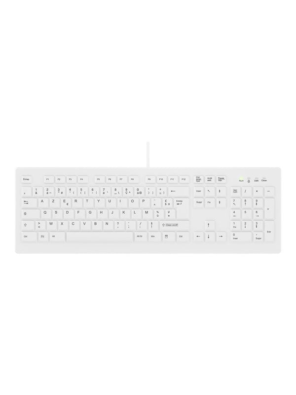 Cherry Contour Active Key MedicalKey ClassicClean AK-C8100 - keyboard - medical hygienic design full size - AZERTY - French - white Input Device - Toetsenbord - Frans - Wit