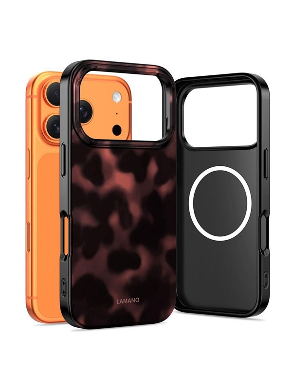 Tech-Protect Lamano MagSafe Case for iPhone 17 Pro Max - Black & Red