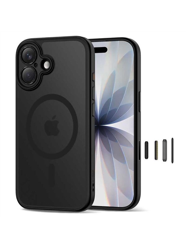 Tech-Protect Magpeak Magsafe CC Case for iPhone 17 - Matte Black