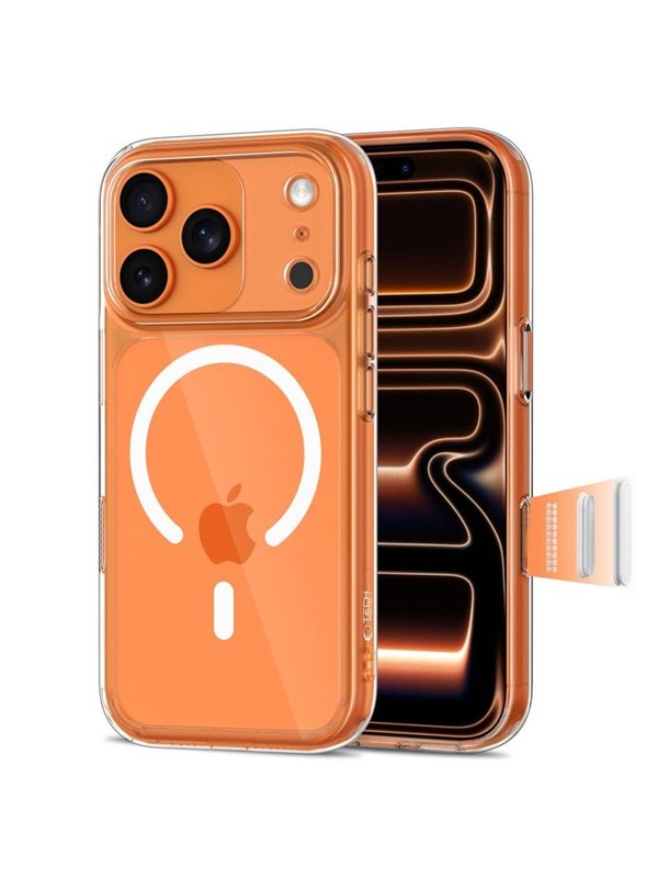 Tech-Protect Magpeak Magsafe CC Case for iPhone 17 Pro Max - Clear