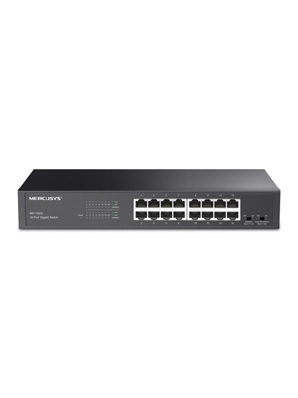 Mercusys MS116GS netwerk-switch Gigabit Ethernet (10/100/1000) Zwart