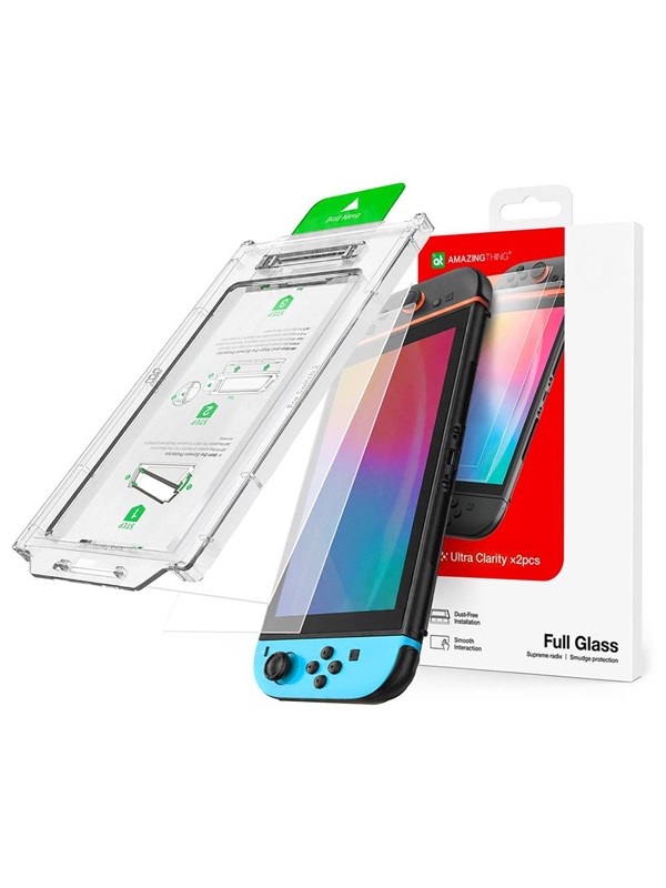 AmazingThing Radix Full Glass Tempered Glass for Nintendo Switch 2 (2 pcs.) - Nintendo Switch 2