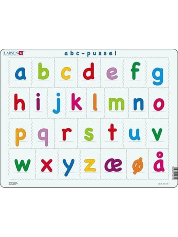 Larsen Puzzles Puzzle Alphabet (lowercase letters) - 29 pieces Maxi (36.5x28.5 cm) Vloer