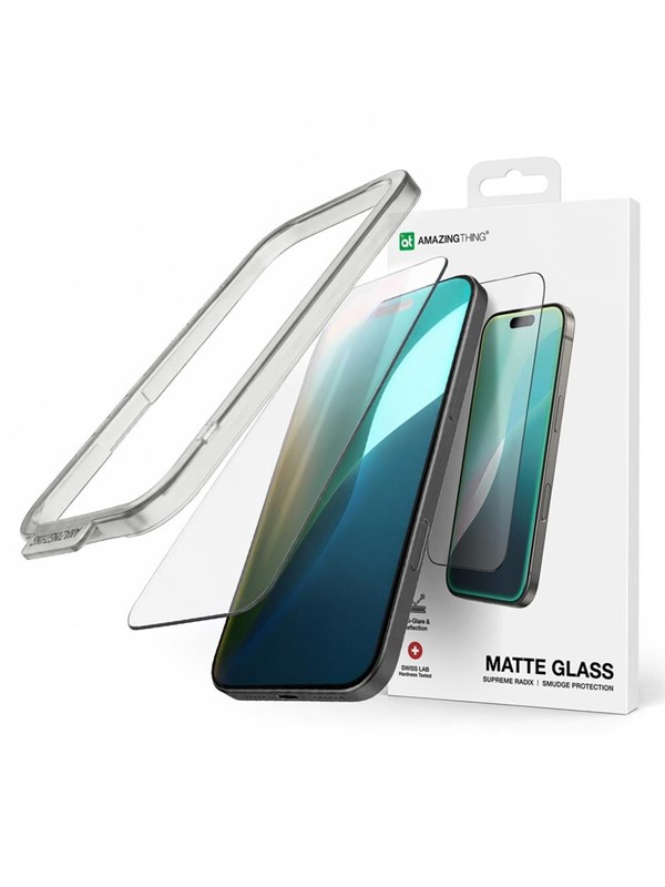 AmazingThing Radix Matte Tempered Glass for iPhone 17 Pro