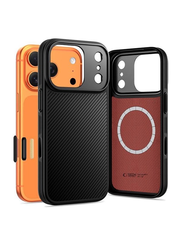 Tech-Protect Kevlar Aramid MagSafe Case for iPhone 17 Pro Max - Black