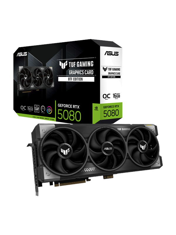 Asus GeForce RTX 5080 TUF BTF OC - 16GB GDDR7 RAM - Grafische kaarten