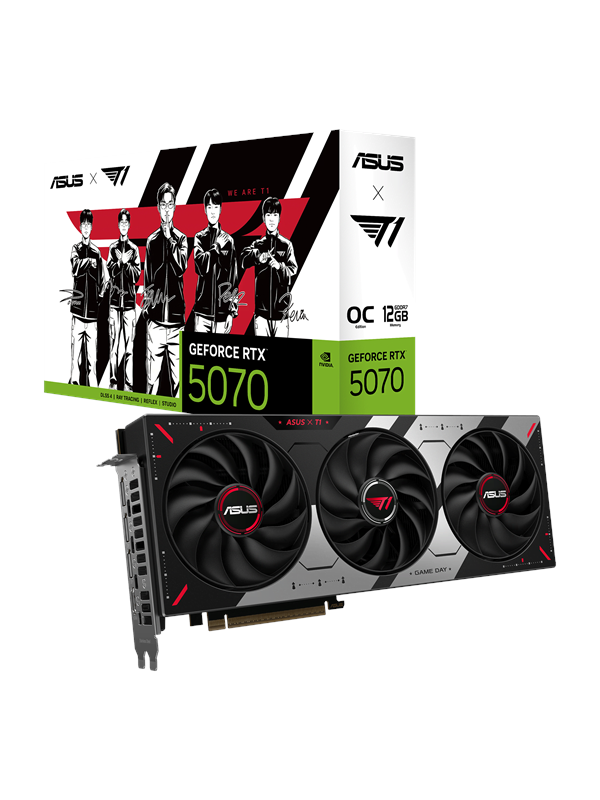 Asus GeForce RTX 5070 T1 OC - 12GB GDDR7 RAM - Grafische kaarten