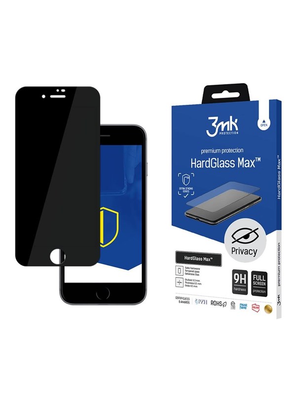3mk 9H HardGlass Max Privacy Privacy Glass for iPhone 8