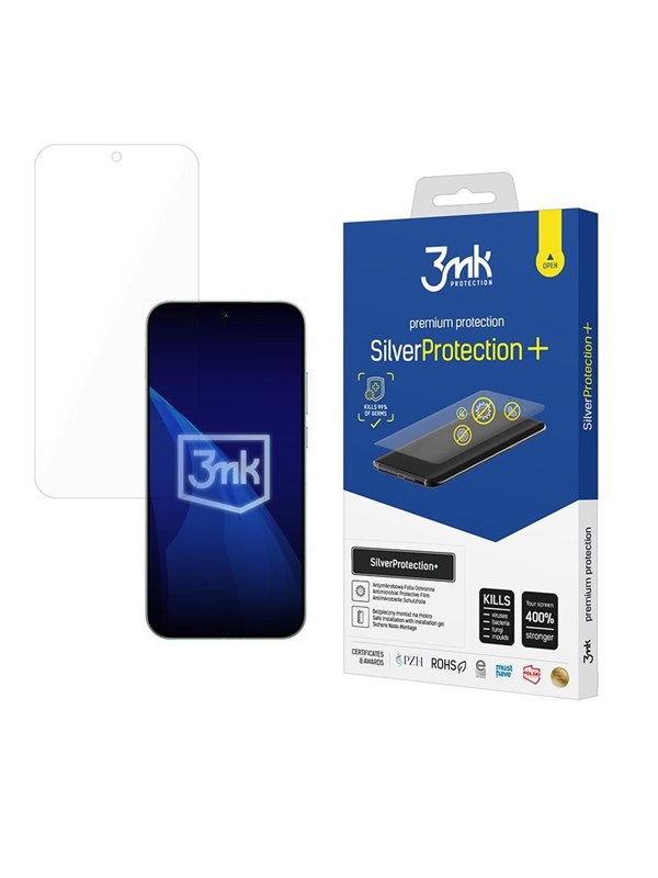 3MK SilverProtection+ - Folie voor Realme GT8 Pro - Antimicrobieel - Schokabsorberend - Zelfhelend