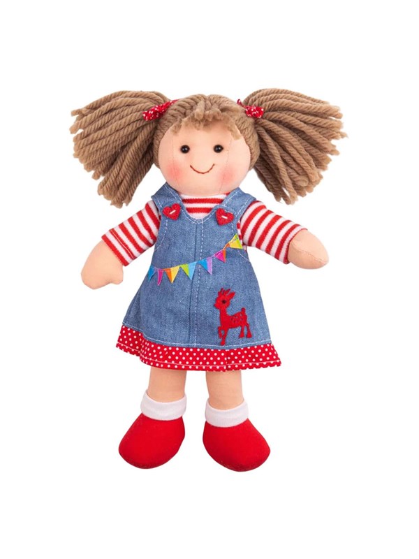 Bigjigs Fabric Doll Hattie - 28cm