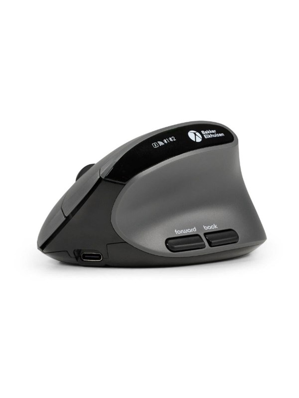 Bakker Elkhuizen BakkerElkhuizen MidWay - Vertical mouse - Optisch - 7 knoppen - Grijs