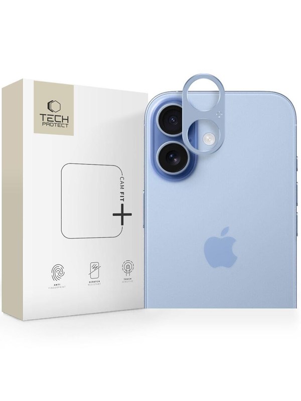 Tech-Protect Camalloy Fit+ Camera Glass for iPhone 17 - Blue