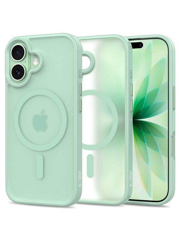 Tech-Protect MagMat MagSafe Case for iPhone 17 - Clear Green