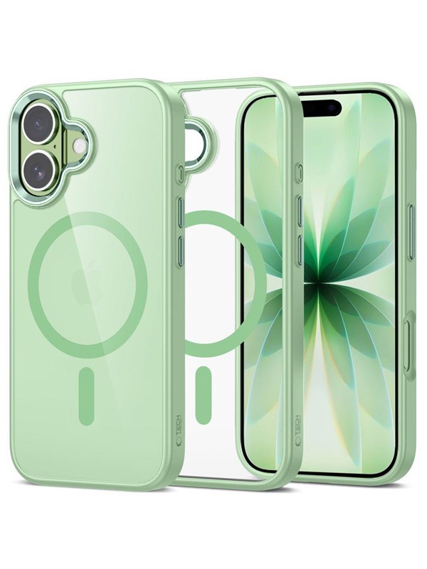Tech-Protect MagMat MagSafe Case for iPhone 17 - Clear Green