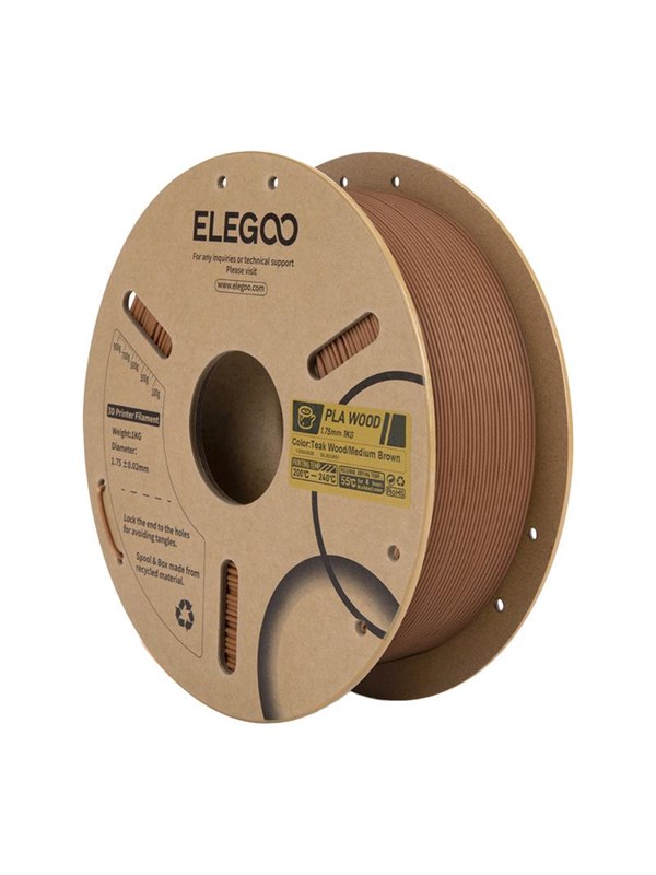 Elegoo PLA Wood Filament - Indian Oak
