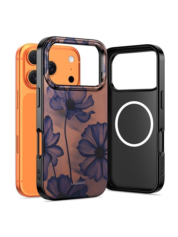 Tech-Protect Lamano MagSafe Case for iPhone 17 Pro Max - Brown and Purple