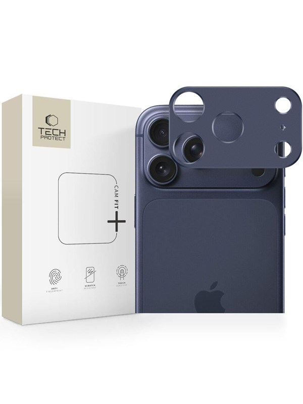 Tech-Protect Camalloy Fit+ Camera Cover for iPhone 17 Pro - Navy Blue