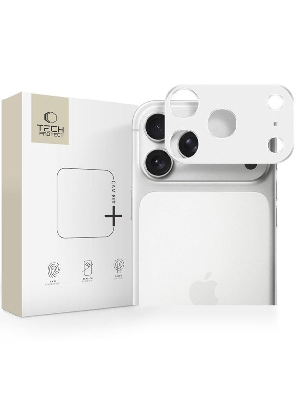 Tech-Protect Camalloy Fit+ Camera Cover for iPhone 17 Pro - Silver