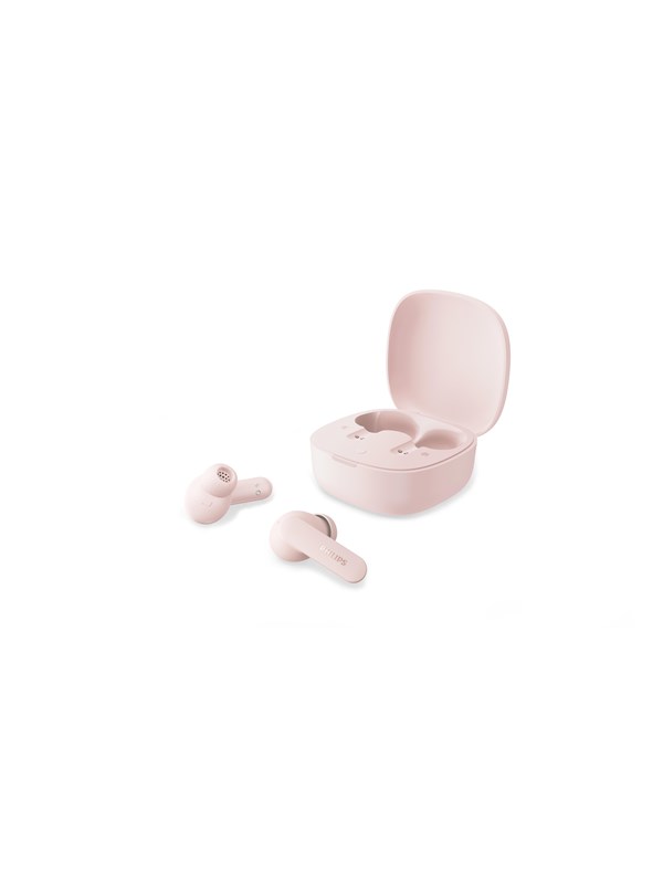 PHILIPS TAT2100BK/00 - True Wireless Oordopjes - Bluetooth 6.0 - 36 Uur Accuduur - 4 Microfoons - SecureFit Pasvorm - IPX4 - Multipoint - Roze
