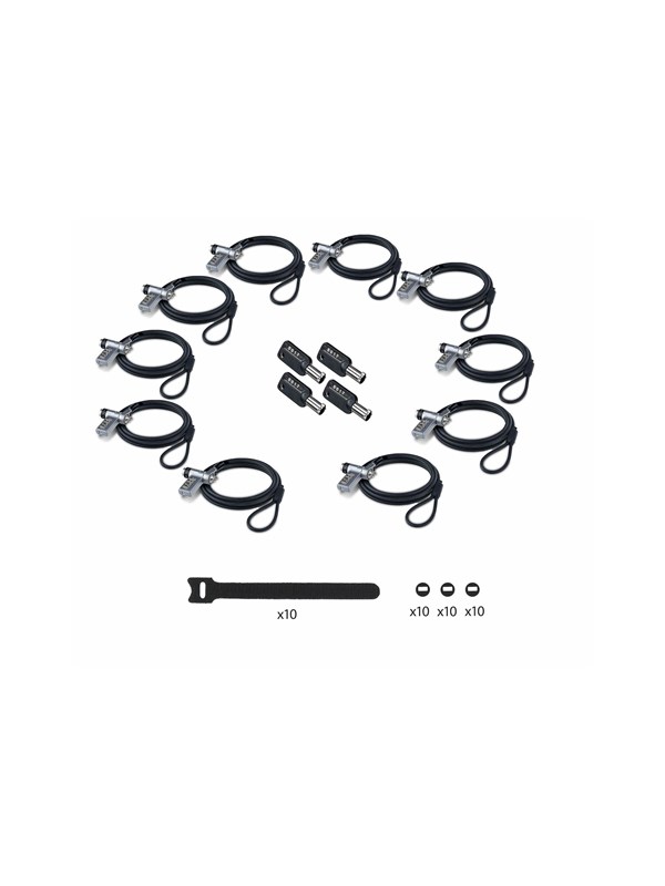 StarTech.com Startech - security cable lock - 3-in-1 keyed alike/combination security cable lock anti-theft - TAA Compliant