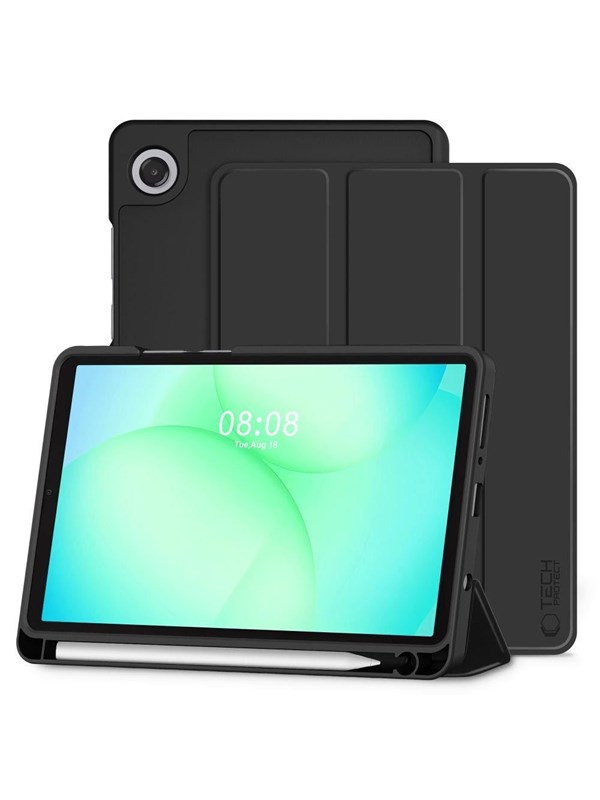 Tech-Protect SmartCase Pen Case for Samsung Galaxy Tab A9 / A11 8.7 X110 / X115 / X133 / X135 - Black