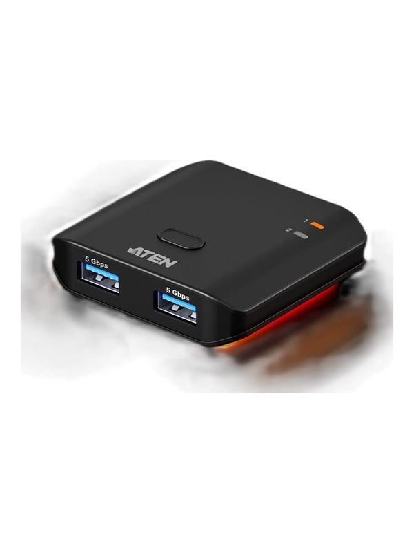 ATEN Essentials US4322 - USB peripheral sharing switch - 2 ports USB hub - 2 - USB 3.2 - Zwart