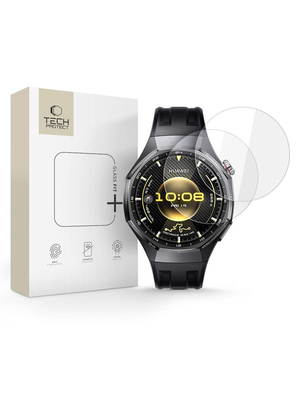 Tech-Protect Glass Fit+ 2-pack Tempered Glass for Huawei Watch GT 6 Pro 46mm - Clear