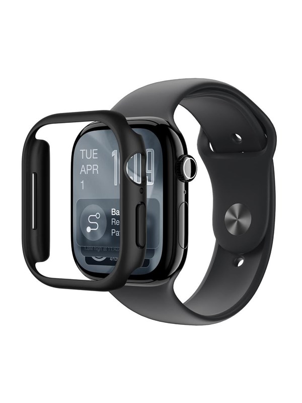 AmazingThing Minimal Protective Case for Apple Watch Series 11 46mm - Black