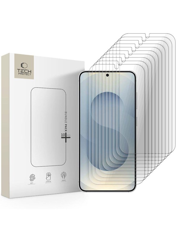 Tech-Protect Tempered Glass Bundle 10-pack for Samsung Galaxy S24/S25