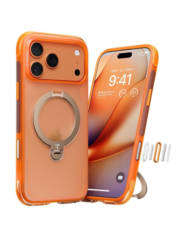 Torras Ostand Q3 Air - horizon orange - iPhone 17 Pro Max