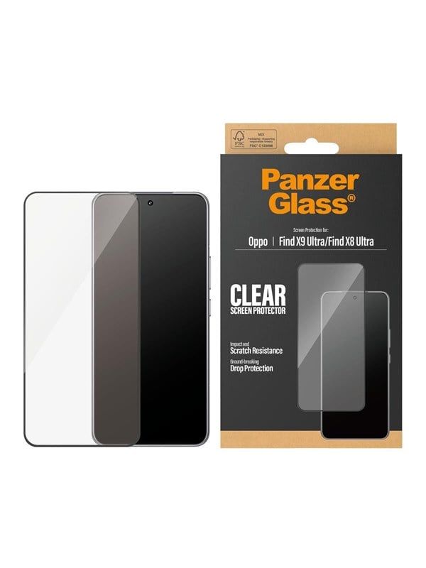 PanzerGlass Screen Protector OPPO Find X9 Ultra | Find X8 Ultra | Ultra-Wide Fit