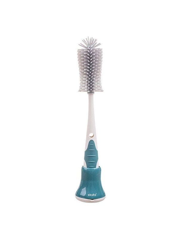 Akuku Silicone bottles cups and teat brush with rack