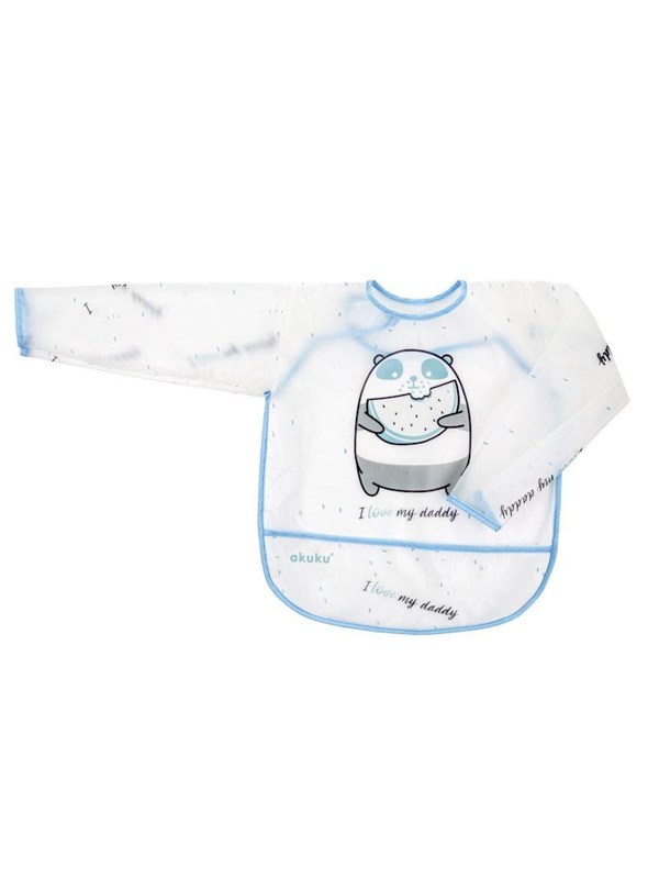 Akuku Baby long-sleeved apron with velcro closure