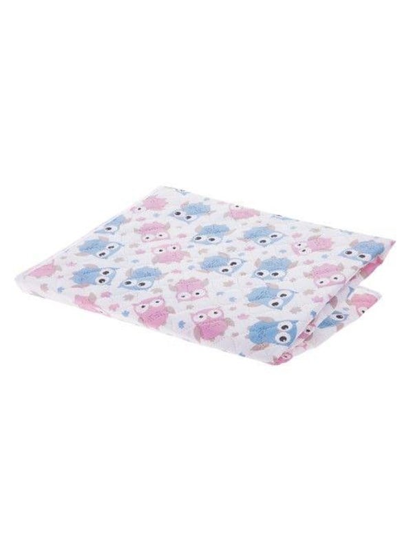 Akuku PEVA Changing mat 55 x 70 cm BLUE-PINK OWLS
