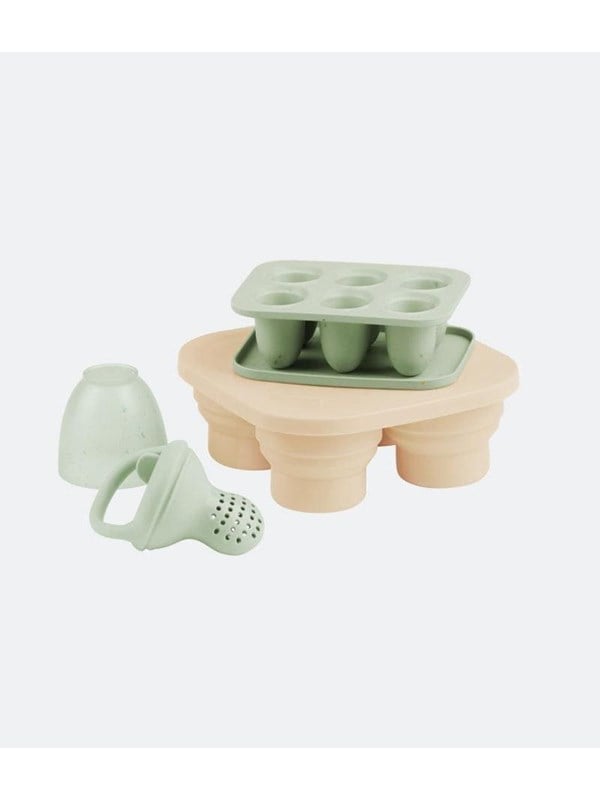 Babymoov Set Silicone Bewaarpotjes + Sabbelaar