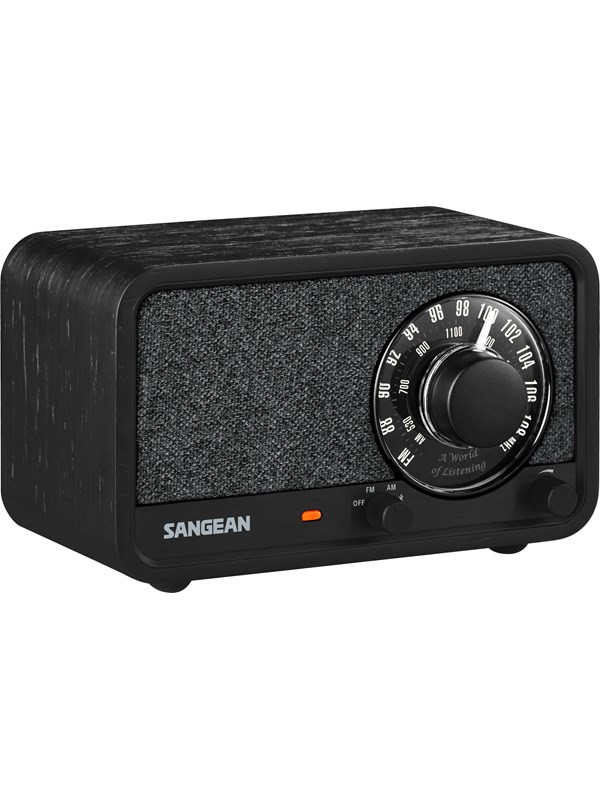 Sangean WR-8 AM/FM/Bluetooth Radio Midnight Oak - AM/FM - Mono - Eiken/zwart